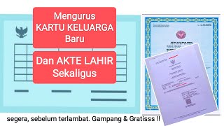 Cara mengurus akta lahir dan kartu keluarga baru