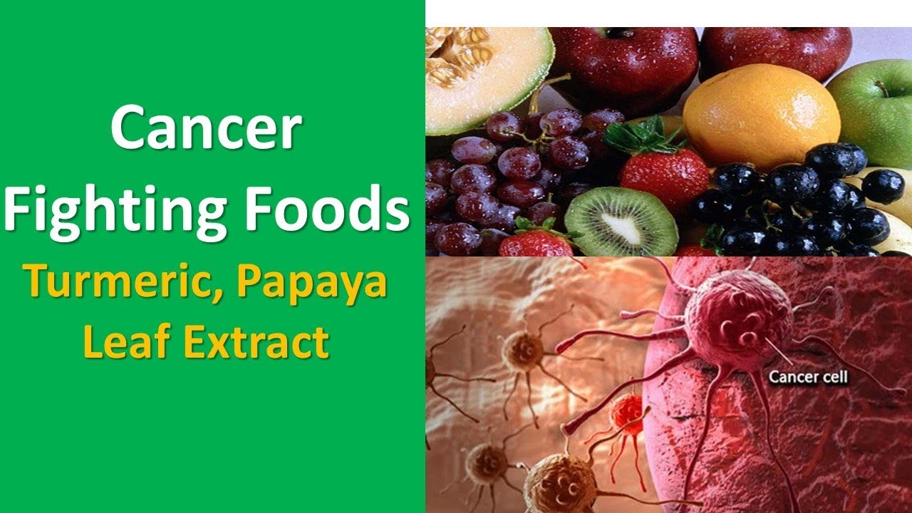 Cancer Fighting Foods Turmeric (Curcumin), Papaya Leaf Extract YouTube