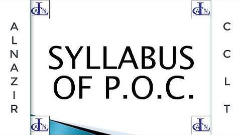 POC Class 11,ICOM, DBA, DCOM, BBA, SYLLABUS OF PRINCIPLES OF COMMERCE│ALNAZIR CCLT