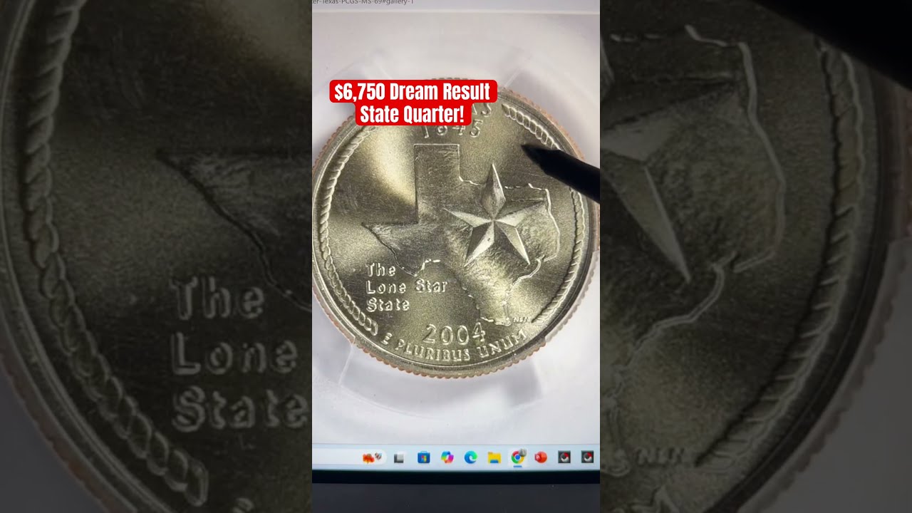 ALL TIME MOST VALUABLE STATE QUARTER Massive 6 750 Cash In Shorts