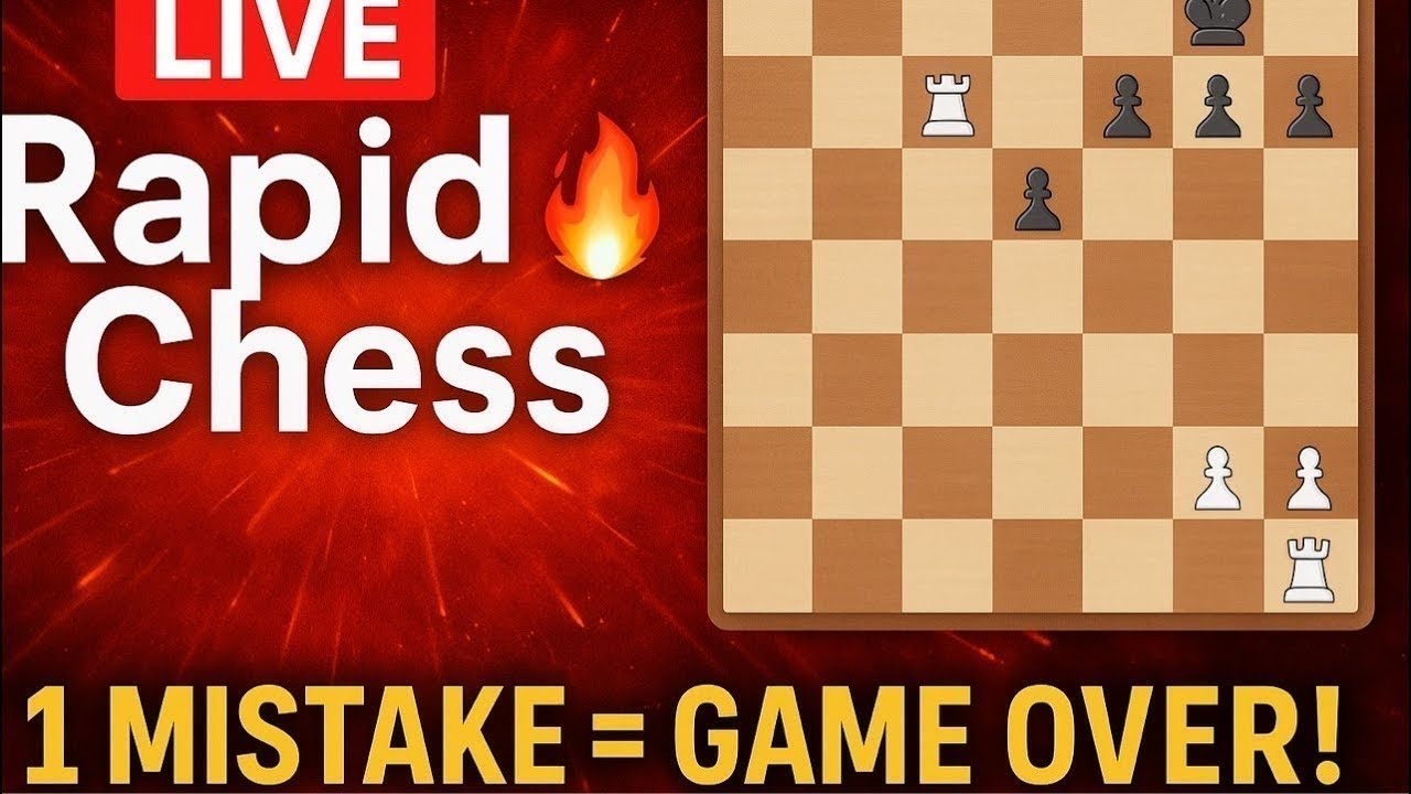 LIVE Chess Show! Rapid, Blitz & Rage Moments 😤♟️