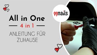 99nails All in One  4-in-1 Gellack auftragen | Gel Lack Nägel selber machen – Anleitung für Zuhause