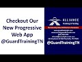 Alliance training  testing new pwa guardtrainingtn