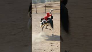 5 Year Old Rides OSTRICH and GIRAFFE at the ZOO!