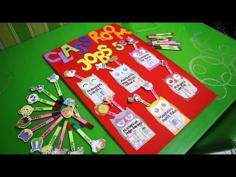  DIY  CLASSROOM JOBS SIMPLE AND EASY Membuat Jadwal Piket 