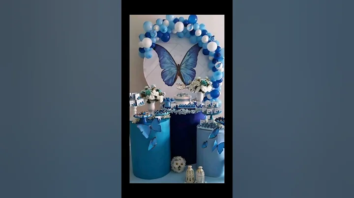 butterfly theme birthday party decoration idea#decorating #flowerdesign #birthdaycelebration #shorts