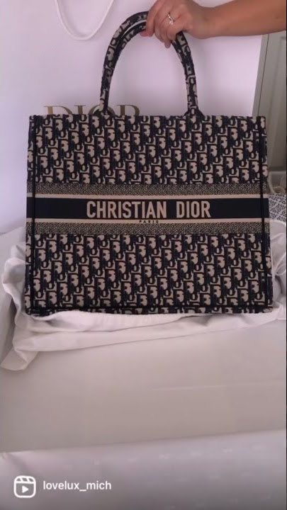 Christian Dior Book Tote In Ecru Multicolor Dior Jardin d'Hiver Embroidery  (White)