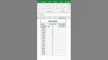 how to calculate Increment in Salary in excel Just 3 second