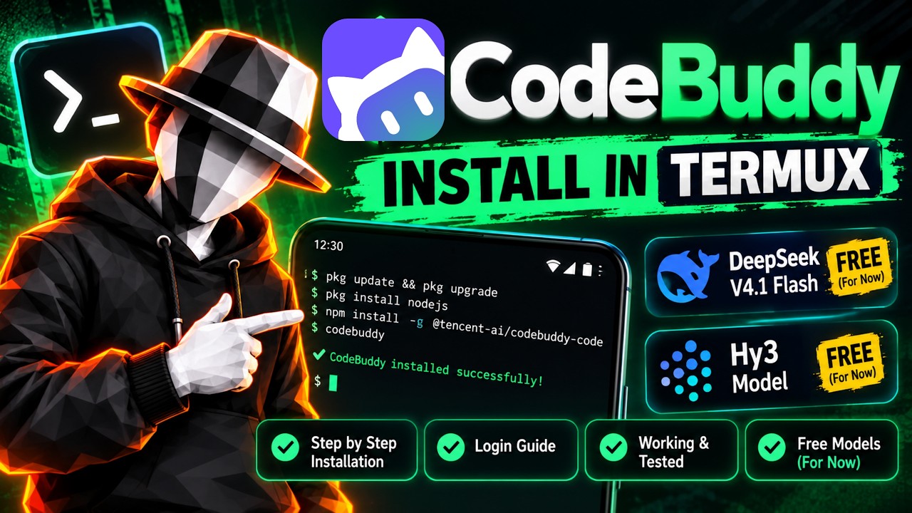 CodeBuddy CLI on Android! 🔥 Install in Termux + FREE AI Models - YouTube