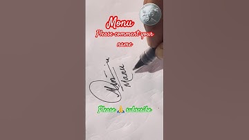 Monu name Signature Style///Best Signature Idea #Viralshorts