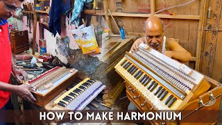 How to make Harmonium at factory by talented hands | How is wooden harmonium Made