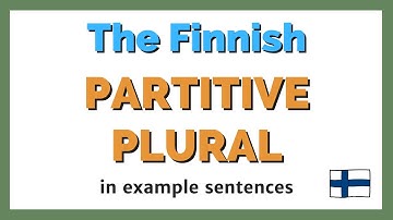 Some Finnish example sentences with the partitive plural