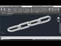 Моделирование цепи в AutoCad 3D ГОСТ 7070-75