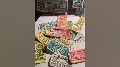 Tim Holtz Ticket Booth stamps and dies.