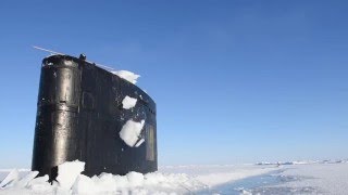 USS Hartford (SSN 768) surfaces at the Arctic circle for ICEX 2016