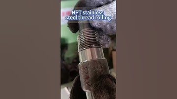 NPT stainless steel thread rolling#thread#threadrollingmachine#threadrollingwheel#rollingmachine