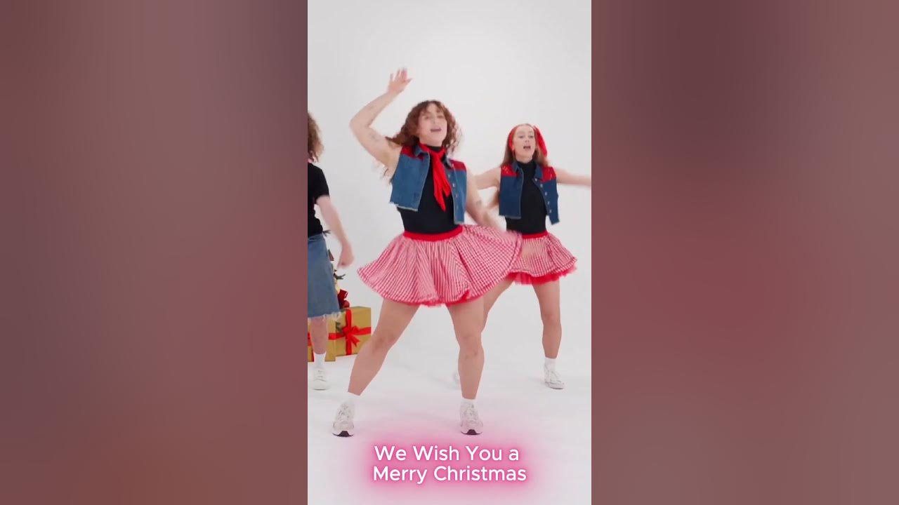 We Wish You a Merry Christmas Dance with Lyrics 💃🎄#wewishyouamerrychristmas #christmasdance