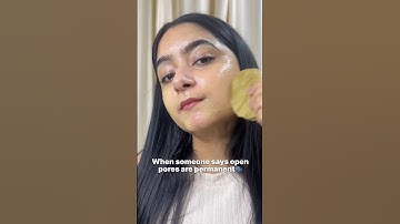 Say goodbye to open pores naturally💫 #openporesremedy #homeremedies #skincare #shorts
