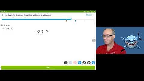 IXL Algebra1 - K.4 Solving One Step Linear Inequalities: addition and subtraction