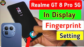 Realme gt 8 Pro 5g in display fingerprint setting | realme gt 8 Pro 5g display fingerprint lock 