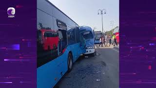 Bakıda Iki Avtobus Toqquşub, 22 Nəfər Xəsarət Alıb