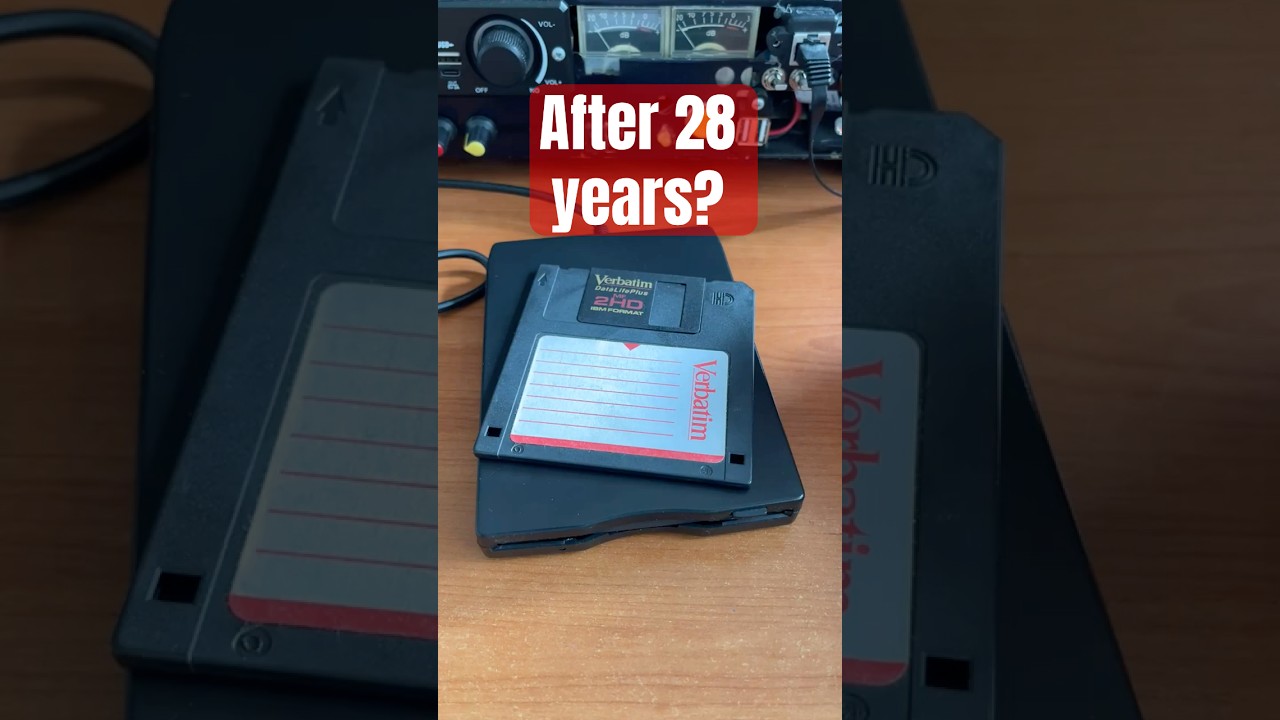 Можно ли прочитать данные с дискеты спустя 28 лет?