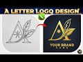 A Letter Logo Design in CorelDRAW | Sketch to Professional Logo Tutorial | VA Graphix