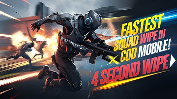 FASTEST SQUAD WIPE IN COD MOBILE! | 4 SECOND WIPE 🥶