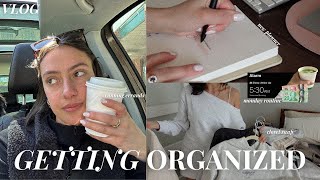 how i'm GETTING ORGANIZED... work, finances, home + my perfect monday routine (VLOG)
