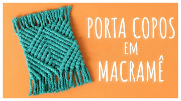 🌿 Porta-Copo em Macramê com Nó Festonê | Passo a Passo Completo!