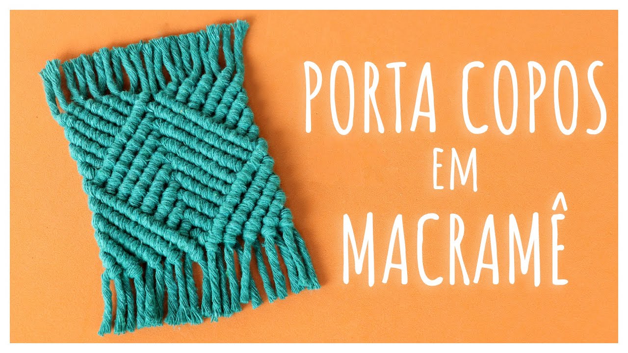 🌿 Porta-Copo em Macramê com Nó Festonê | Passo a Passo Completo!