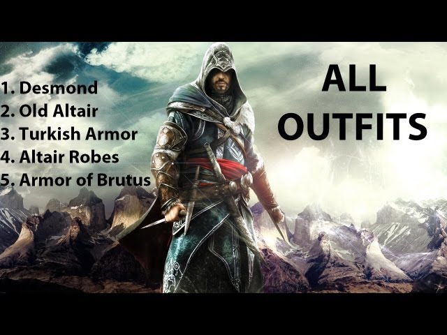 Assassin's Creed Revelations - All Outfits [HD] 