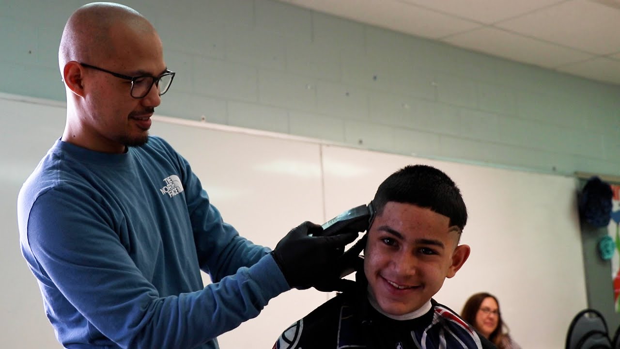 Kutztown Business Owners Donate Free Haircuts to LLAS Students YouTube