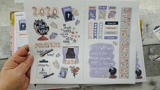 Prayerful Planner Jan. 2020 Monthly Spread