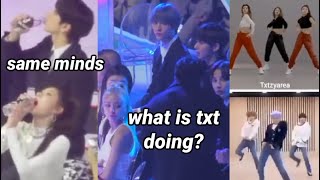 Itzy and TXT being twins