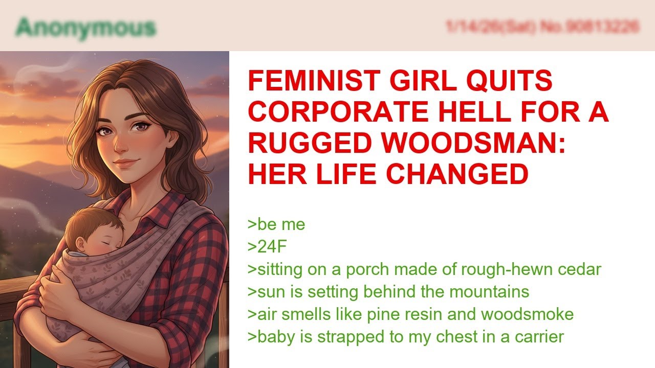 Feminist Girl QUITS Corporate Hell For A Rugged Woodsman: Her Life Changed Forever!