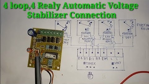 4 loop 4 Realy Automatic Voltage Stabilizer Connection, Four loop Four Realy Stabilizer connection