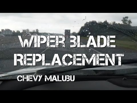 Vidéo: Comment changer les balais d'essuie-glace sur une Chevy Malibu 2013?