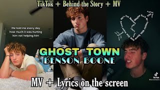 Benson Boone - Ghost Town (MV + lyrics on the screen) | TikTok + Behind the Story + Lyrics Video