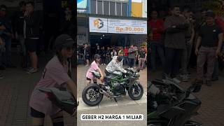 DRIVE THE H2 MOTORCYCLE FOR 1 BILLION IDR!! #h2 #h2r #geber #sound #exhaust