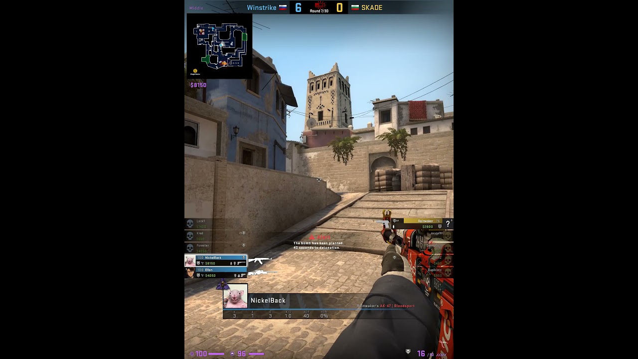 Rainwaker 1vs3. Winstrike vs SKADE. m3 mirage. Snow Sweet Snow 3