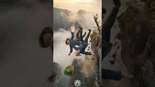 A Giant Buddha Awakens to Save Falling Couple! 😱🙏 |  Karma Flow #Miracle #Buddha