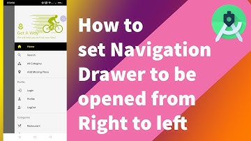 How to set Navigation Drawer to be opened from right to left