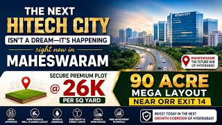 Premium Plots For Sale  Srisailam Highway  Hyderabad High Roi Investment  90acre Gated plots
