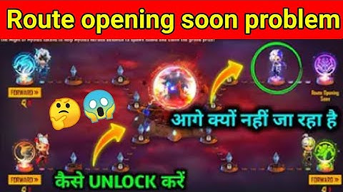 Battle of the new dawn route opening soon || Route opening soon free fire problem Kya kare