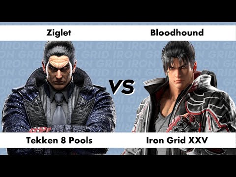 Iron Grid XXV - Ziglet (Kazuya, Lee) vs Bloodhound (Jin) - Pools - Tekken 8
