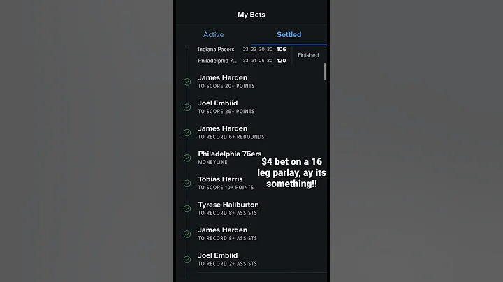 Fanduel Win On 16 Leg Parlay