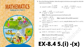 10th ncert trigonometry 10 Maths cbse 10th trigonometry ex-8.4 screenshot 5