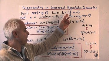 Quadrance and spread | Universal Hyperbolic Geometry 21 | NJ Wildberger
