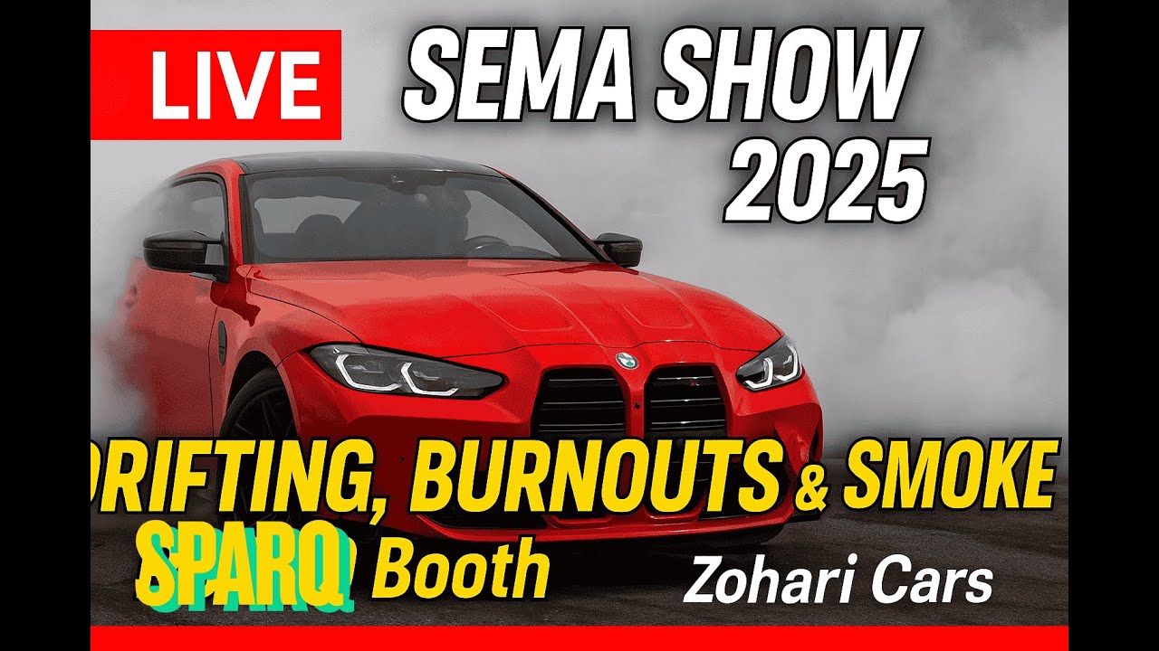 🔴LIVE from SEMA Show 2025 | Drifting, Burnouts, Fire & Smoke Madness at PSARQ Booth! 😱💨🔥
